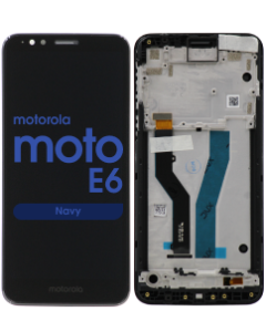 LCD Screen and Digitizer Assembly w/ Frame for Motorola Moto E6 (XT2005) (Navy)