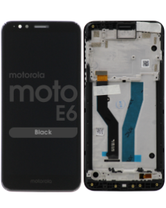 LCD Screen and Digitizer Assembly w/ Frame for Motorola Moto E6 (XT2005) (Black)