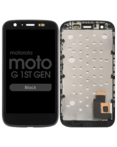 LCD Screen and Digitizer Assembly w/ Frame for Motorola Moto G 1st Gen (XT1032) (Black)