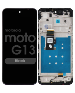 Premium - LCD Screen and Digitizer Assembly w/ Frame for Motorola Moto G13 (XT2331-2 / 2023) (Black)