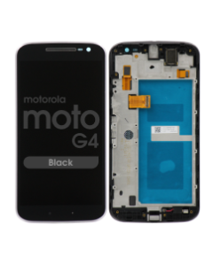 LCD Screen and Digitizer Assembly w/ Frame for Motorola Moto G4 (XT1625) (Black)