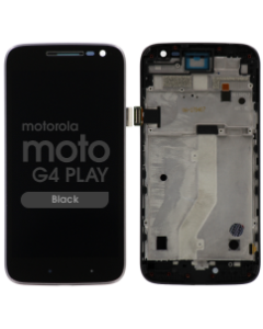 LCD Screen and Digitizer Assembly w/ Frame for Motorola Moto G4 Play (XT1609) (Black)