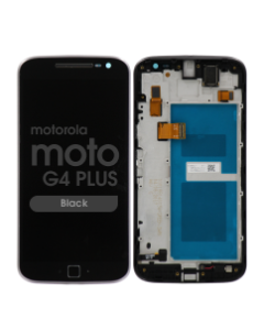 LCD Screen and Digitizer Assembly w/ Frame for Motorola Moto G4 Plus (XT1640 / XT1641 / XT1642 / XT1644) (Black)