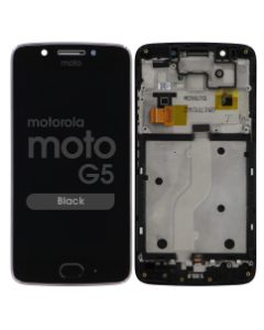 LCD Screen and Digitizer Assembly w/ Frame for Motorola Moto G5 (XT1670) (Black)