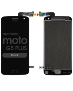 LCD Screen and Digitizer Assembly w/ Fingerprint Scanner for Motorola Moto G5 Plus (Black)