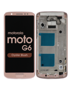 LCD Screen and Digitizer Assembly w/ Frame for Motorola Moto G6 (XT1925) (Oyster Blush)