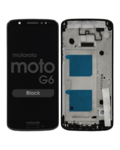 LCD Screen and Digitizer Assembly w/ Frame for Motorola Moto G6 (XT1925) (Black)
