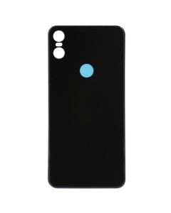 Back Cover w/ Pre-Installed Adhesive for Motorola Moto One / P30 Play (Black)
