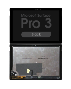 Refurbished - LCD Screen and Digitizer Assembly for Microsoft Surface Pro 3 (No Frame) (Black)