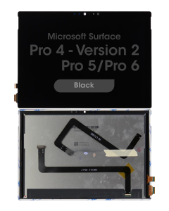 FOG - LCD Screen and Digitizer Assembly for Microsoft Surface Pro 4 (1724 / Version 2 (LP123WQ1) / Pro 5 / Pro 6 (No Frame) (Black)