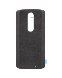 Back Door Battery Cover for Motorola Droid Turbo 2 / Moto X Force (XT1580) (Black Leather)