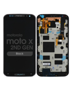 LCD Screen and Digitizer Assembly w/ Frame for Motorola X 2nd Gen (XT1096) (Black)