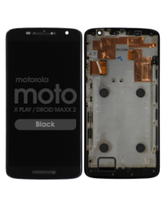 LCD Screen and Digitizer Assembly w/ Frame for Motorola Moto X Play / Droid Maxx 2 (Black)