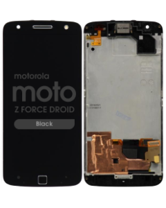 LCD Screen and Digitizer Assembly w/ Frame for Motorola Moto Z Force Droid (Black)