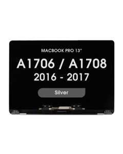 Aftermarket - LCD Screen and Digitizer Assembly for MacBook Pro 13" (A1706 / A1708) (Late 2016 / Mid 2017) (No Logo) (Silver)