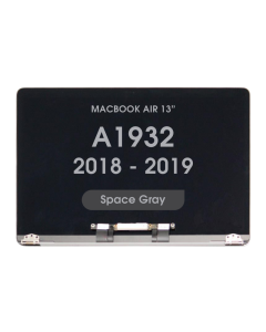 Aftermarket - LCD Screen and Digitizer Assembly for MacBook Air 13" (A1932) (Late 2018 - Early 2019) (No Logo) (Space Gray)