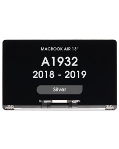 Aftermarket - LCD Screen and Digitizer Assembly for MacBook Air 13" (A1932) (Late 2018 - Early 2019) (No Logo) (Silver)