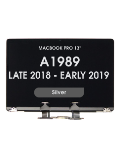 OEM Pull - LCD Screen and Digitizer Assembly for MacBook Pro 13" (A1989) (Late 2018 - Early 2019) (Grade B) (Silver) 