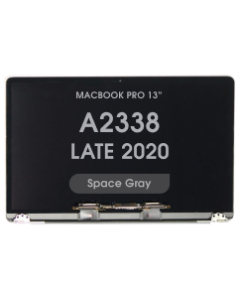 Aftermarket - LCD Screen and Digitizer Assembly for MacBook Pro 13" (A2338) (Late 2020) (No Logo) (Space Gray)