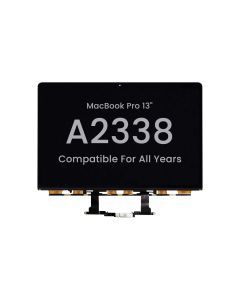 LCD Screen Panel for MacBook Pro 13" (A2338) (M1) (Compatible For All Years) (Black)