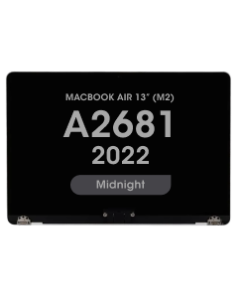 Aftermarket - LCD Screen and Digitizer Assembly for MacBook Air 13" (M2) (A2681) (2022) (No Logo) (Midnight)