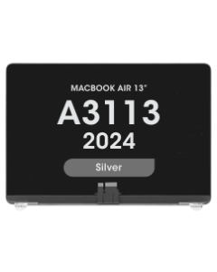 Premium - LCD Screen and Digitizer Assembly for MacBook Air 13" (A3113) (2024) (Silver)