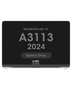 Premium - LCD Screen and Digitizer Assembly for MacBook Air 13" (A3113) (2024) (Space Gray)