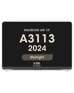 Premium - LCD Screen and Digitizer Assembly for MacBook Air 13" (A3113) (2024) (Starlight)