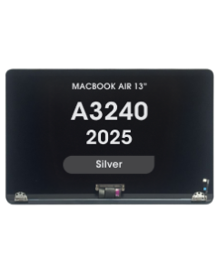 Premium - LCD Screen Assembly for MacBook Air 13" w/ Pre-installed Sleep / Wake Flex (A3240) (2025) (Silver)