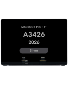 Premium - LCD Screen Assembly for MacBook Pro 14" (Pre-installed Sleep / Wake Flex) (A3426) (2026) (Silver)