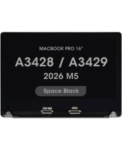 Premium - LCD Screen Assembly for MacBook Pro 16" (Pre-installed Sleep / Wake Flex) (A3428 / A3429) (2026) (M5) (Space Black)