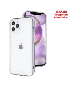 MyBat Pro - Sturdy Gummy Cover for iPhone 12 Pro Max (Highly Transparent Clear / Transparent Clear)