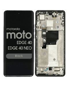 Refurbished - OLED Screen and Digitizer Assembly for Motorola Moto Edge 40 Neo (XT2307-1 / 2023) (Black)