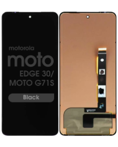 Refurbished - OLED Screen and Digitizer Assembly for Motorola Moto Edge 30 (2020) / Moto G71s (XT2225-2 / 2022) (Black)