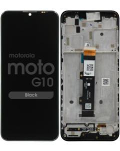 Refurbished - LCD Screen and Digitizer Assembly w/ Frame for Motorola Moto G10 (XT2127-2) (Black)