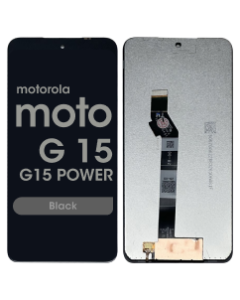 Refurbished - LCD Screen and Digitizer Assembly for Motorola Moto G15 (XT2521-3 / 2025) / G15 Power (XT2521-5 / 2025) (No Frame) (Black)