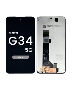 Refurbished - LCD Screen and Digitizer Assembly for Moto G34 (XT2363 / 2023) / G45 5G (XT2369 / 2024) (No Frame) (Black)