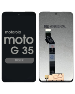 Refurbished - LCD Screen and Digitizer Assembly for Motorola Moto G35 (XT2433 / 2024) (No Frame) (Black)