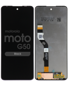 Refurbished - LCD Screen and Digitizer Assembly for Motorola Moto G50 (XT2137) (No Frame) (Black)