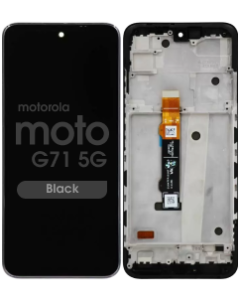 Refurbished - OLED Screen and Digitizer Assembly w/ Frame for Motorola Moto G71 5G (XT2169-1 / 2022) (Black)