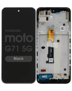 Service Pack - OLED Screen and Digitizer Assembly w/ Frame for Motorola Moto G71 5G (XT2169-1 / 2022) (Black)