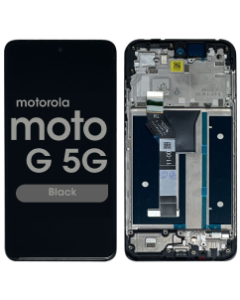 Refurbished - LCD Screen and Digitizer Assembly w/ Frame for Moto G 5G (XT2513 / 2025) (Black)