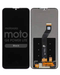 Refurbished - LCD Screen and Digitizer Assembly for Motorola Moto G8 Power Lite (XT2055) (No Frame) (Black)