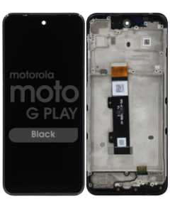 Refurbished - LCD Screen and Digitizer Assembly w/ Frame for Motorola Moto G Play (XT2271-5 / 2023) (Black)