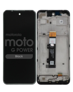 Refurbished - LCD Screen and Digitizer Assembly w/ Frame for Motorola Moto G Power (XT2165 / 2022) (Black)