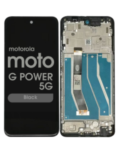 Refurbished - LCD Screen and Digitizer Assembly w/ Frame for Motorola Moto G Power 5G (XT2311 / 2023) (Black)