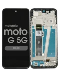 Refurbished - LCD Screen and Digitizer Assembly w/ Frame for Motorola Moto G 5G (XT2313-6 / 2023) (Black)