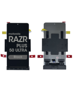 Refurbished - Inner OLED Screen and Digitizer Assembly for Motorola Moto Razr Plus / Razr 50 Ultra (XT2451 / 2024) (No Frame) (Black)