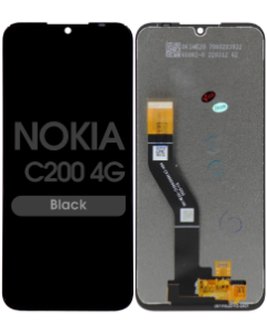 Refurbished - LCD and Digitizer for Nokia C200 4G (No Frame) (Black)