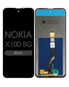Refurbished - LCD Screen and Digitizer Assembly for Nokia X100 5G (No Frame) (Black)